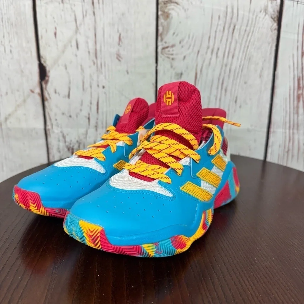 ADIDAS JAMES HARDEN STEPBACK Kids Colorful Athletic Shoes Limited Edition 6Y NWT